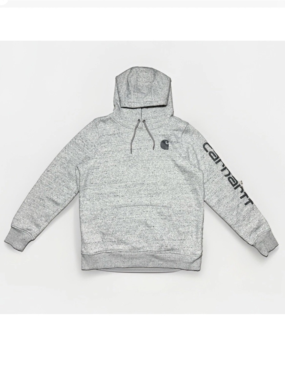 Carhartt Men’s Long Sleeve Logo Hoodie Size Large Relaxed Fit Gray
